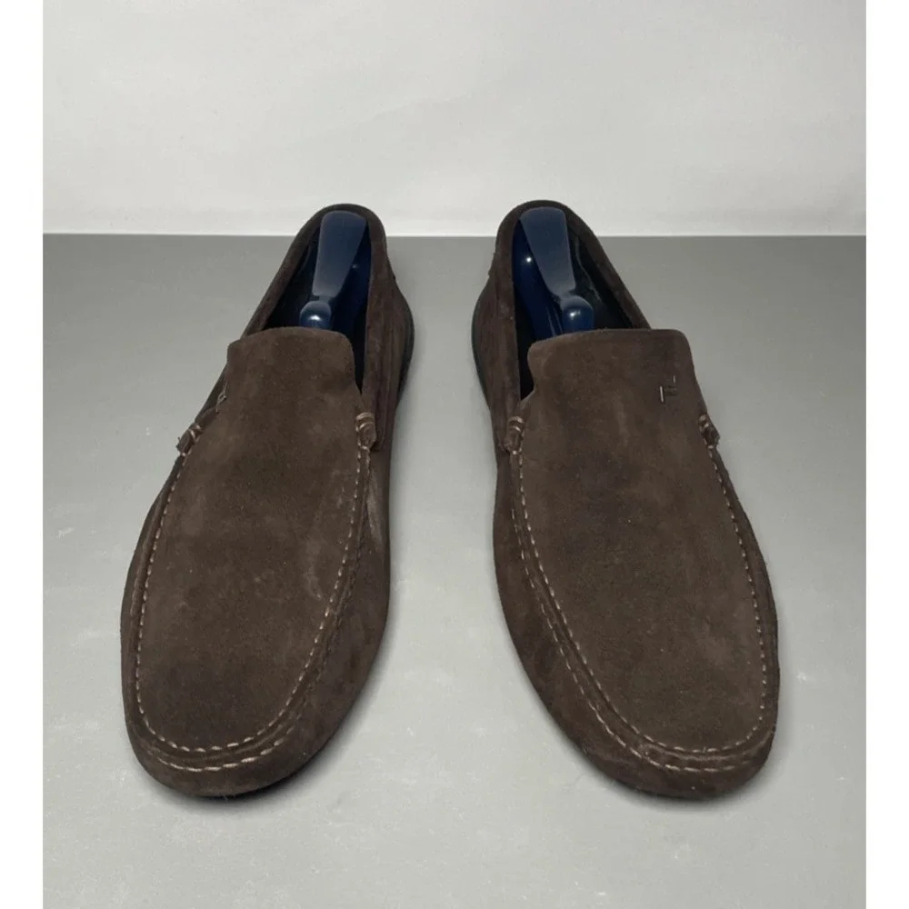 Porsche Design PD Driver Vel Asph‎ Men's Suede Loafers Size 11